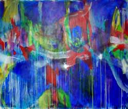SATI, 58" x 77½" (150 x 200 cm), Acrylic/Canvas, 2002